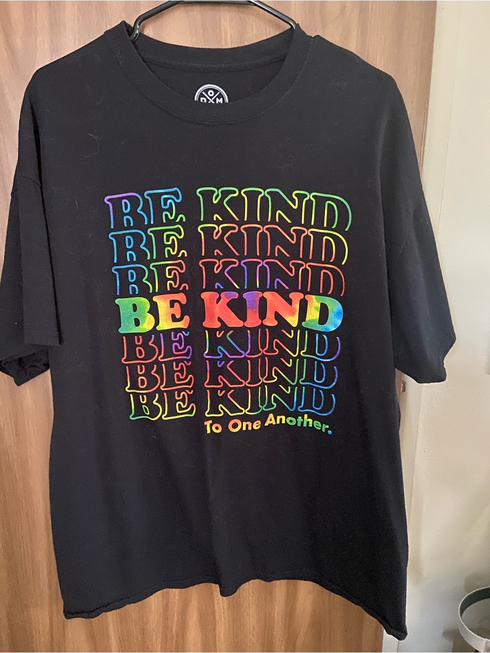 Be Kind Rainbow Graphic Tee - Black
